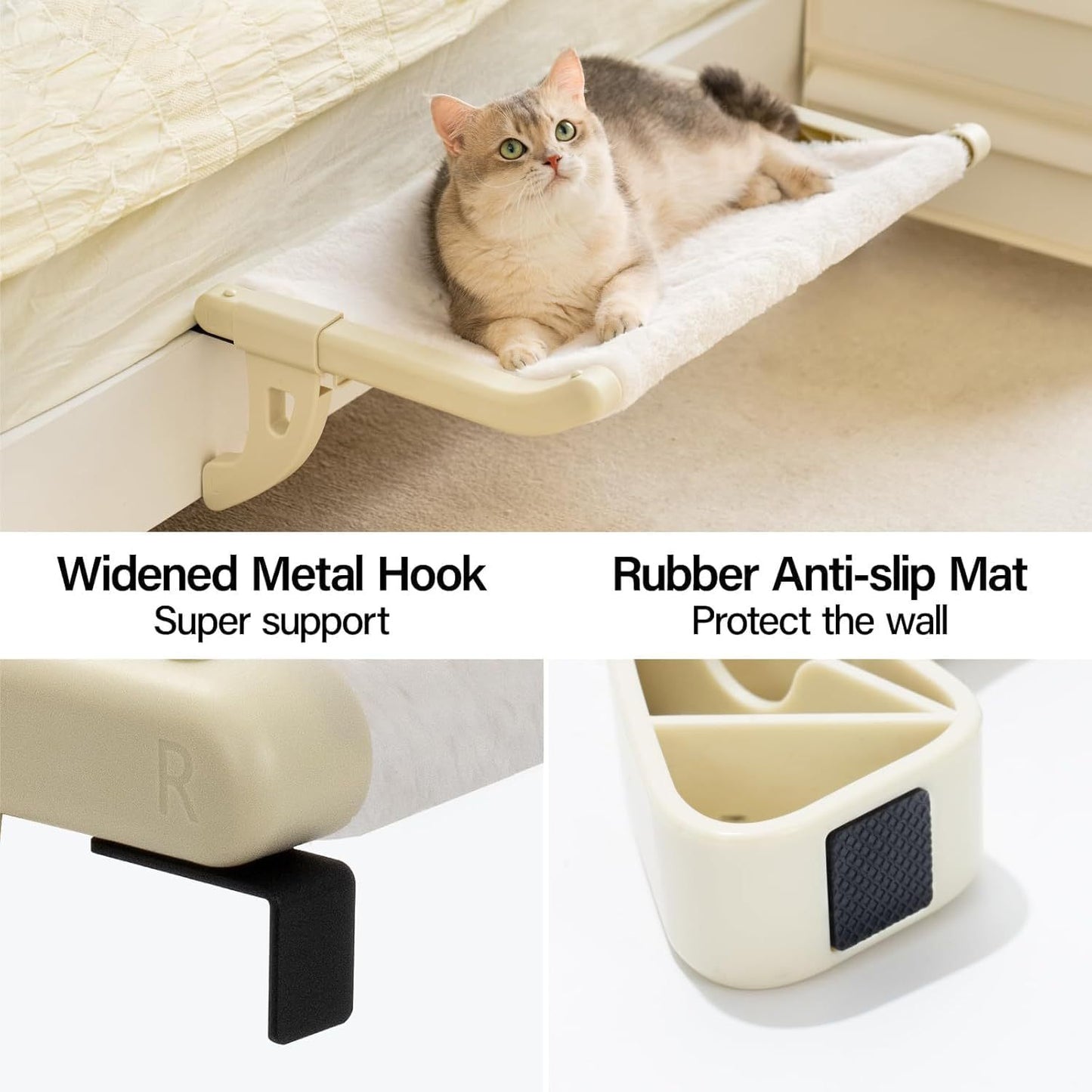 Cozy Cat Window Perch – Sunbathing Hammock for Indoor Cats