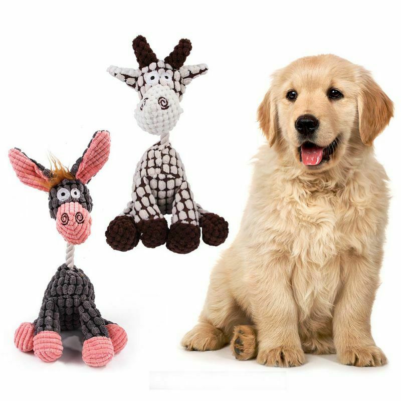 Squeaky Plush Dog Toy – Fun Play & Clean Teeth