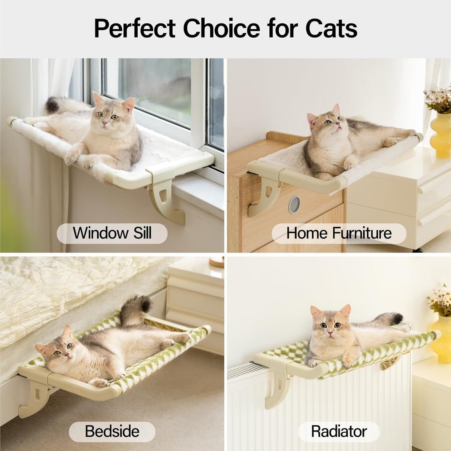 Cozy Cat Window Perch – Sunbathing Hammock for Indoor Cats