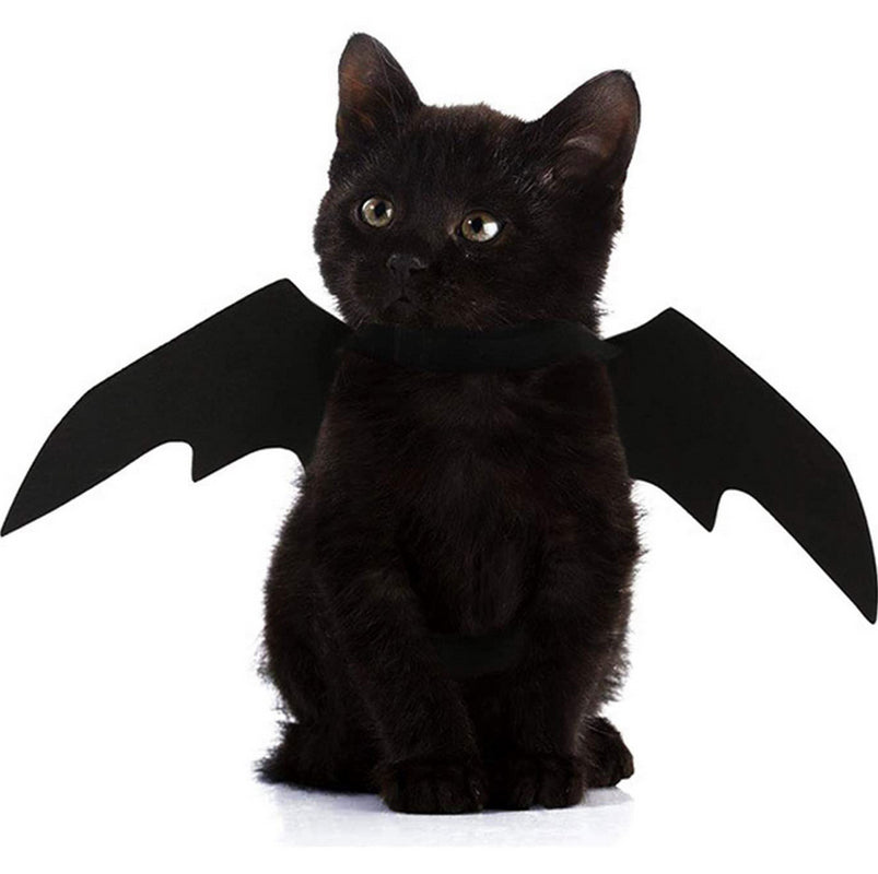 Halloween Pets Wing Costumes for Dogs Cats Pet Black Bats Wings Funny Costume