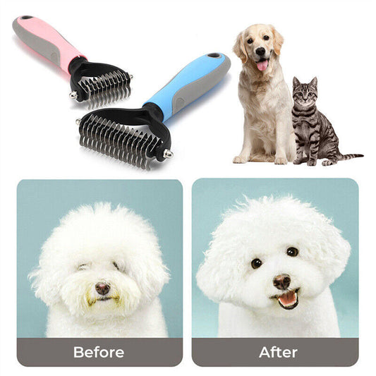 Undercoat Grooming Brush for Healthy, Shed-Free Pets