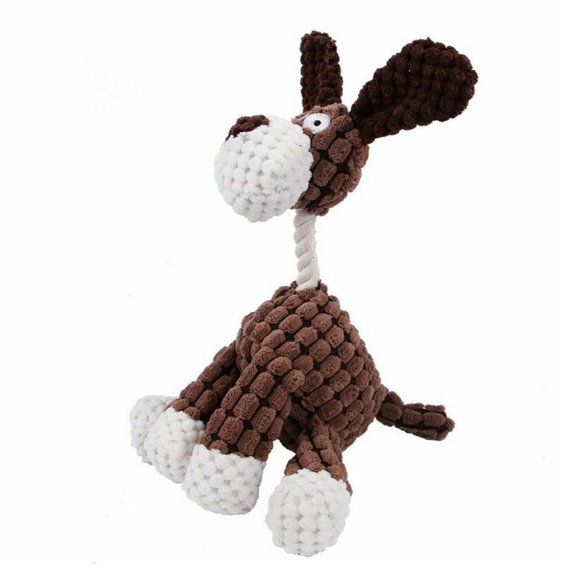Squeaky Plush Dog Toy – Fun Play & Clean Teeth