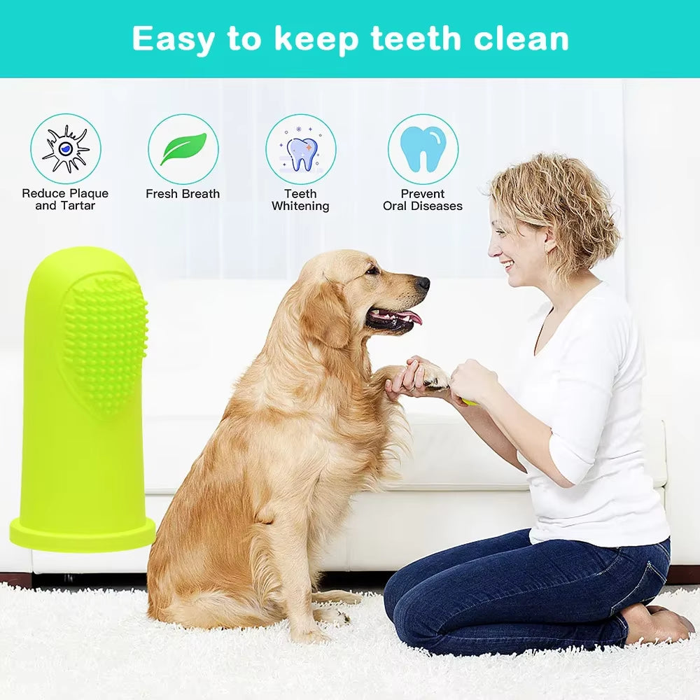 Pets Silicone Dog Finger Toothbrush Toy Pet Products for Dogs Small Dog Accessories Supplies Dog Tooth Care