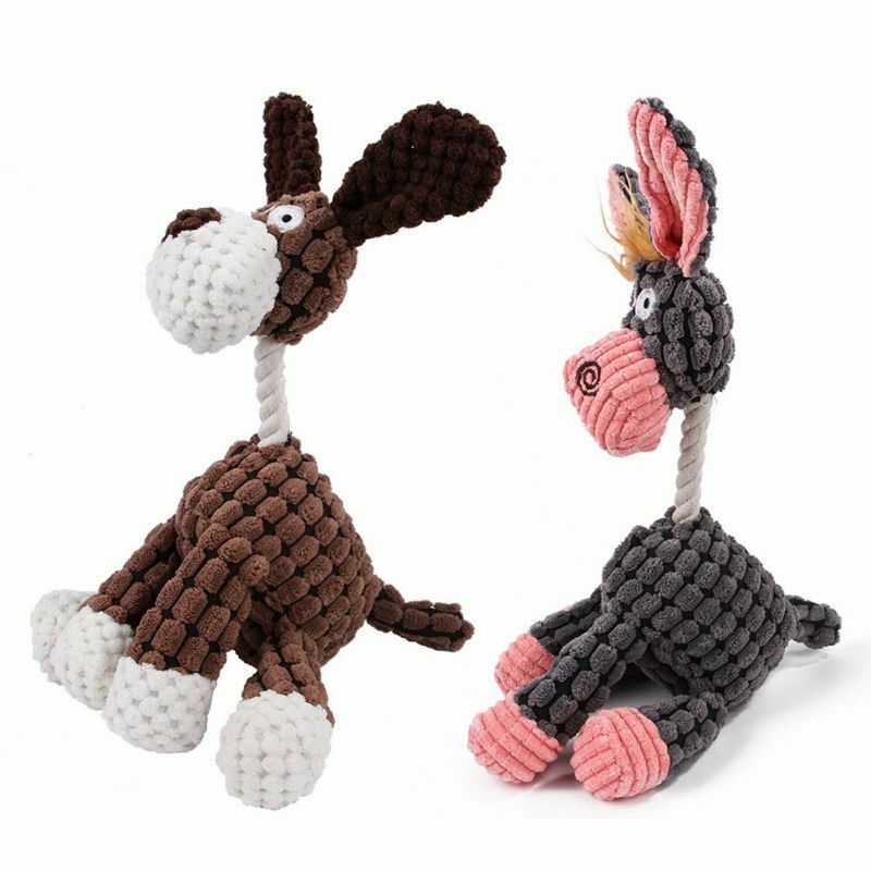 Squeaky Plush Dog Toy – Fun Play & Clean Teeth