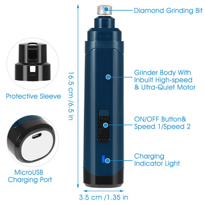 USB Rechargeable Dog Nail Grinder