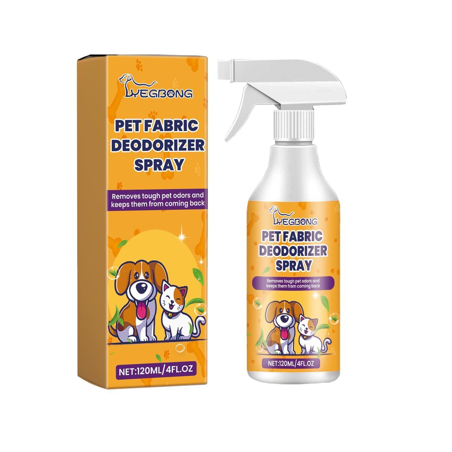 Pet Fabric Deodorizer Spray – Long-Lasting Indoor Air Freshener for Pets