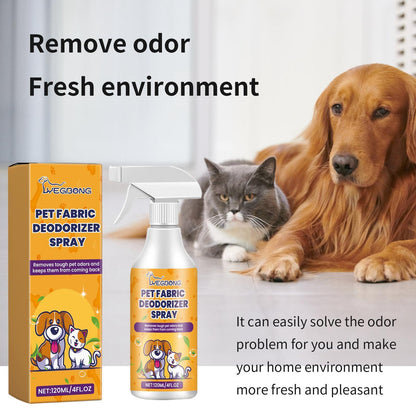 Pet Fabric Deodorizer Spray – Long-Lasting Indoor Air Freshener for Pets