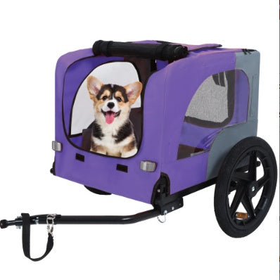 Heavy-Duty Collapsible Pet Bike Trailer