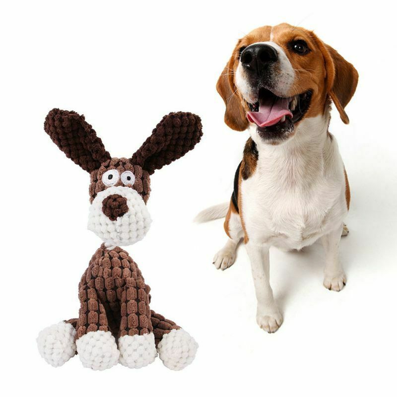 Squeaky Plush Dog Toy – Fun Play & Clean Teeth