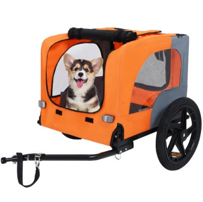 Heavy-Duty Collapsible Pet Bike Trailer
