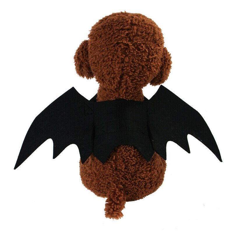 Halloween Pets Wing Costumes for Dogs Cats Pet Black Bats Wings Funny Costume