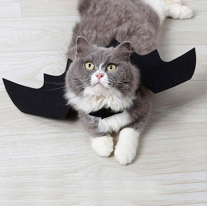 Halloween Pets Wing Costumes for Dogs Cats Pet Black Bats Wings Funny Costume